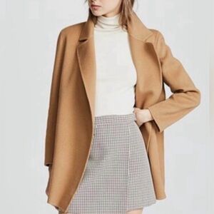Theory Camel Wool Coat